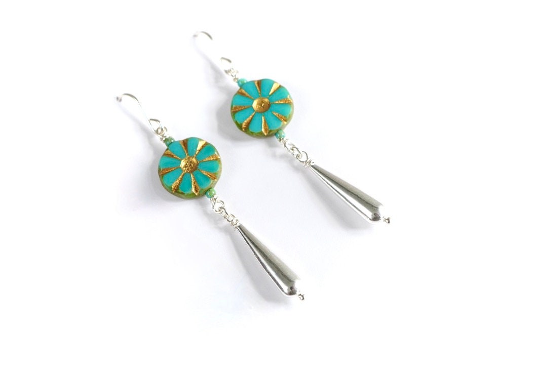 Daisy Sterling Silver Earrings * Summer jewellery * Flower Earrings *