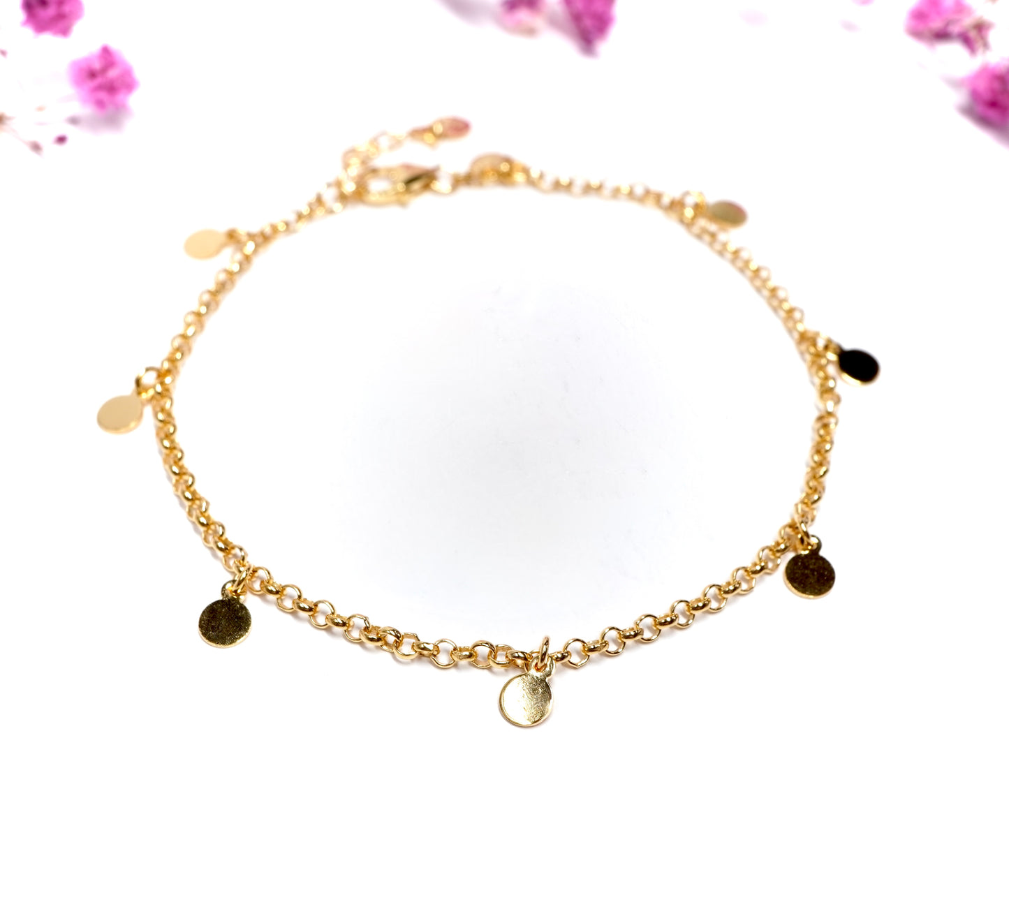 Gold Filled Disc Bracelet * Boho Bracelet