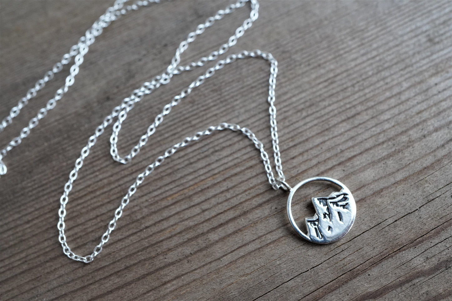 Sterling Silver Mountain Cord Bracelet * Minimalist Outdoor Jewellery* Hiking, Nature fan