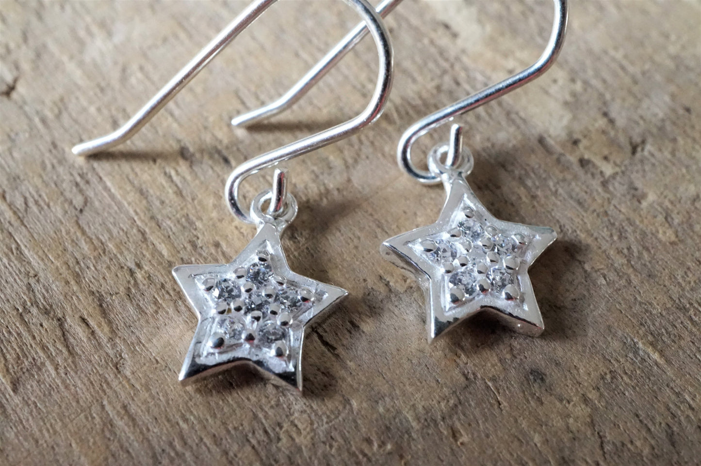 Star Charm Sterling Silver Delicate Curb Chain Necklace* Silver* Gift for her* Feminine