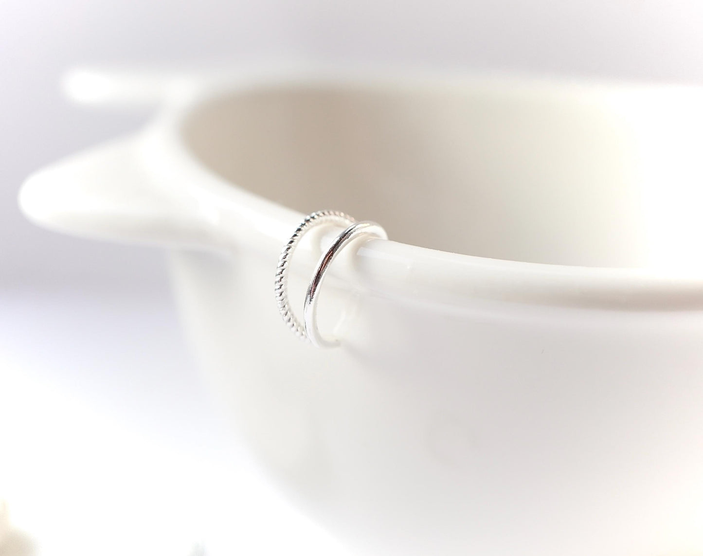 Hollow Gold/Silver Ear Cuff * Sterling Silver Gold Cuff * No hole Earrings