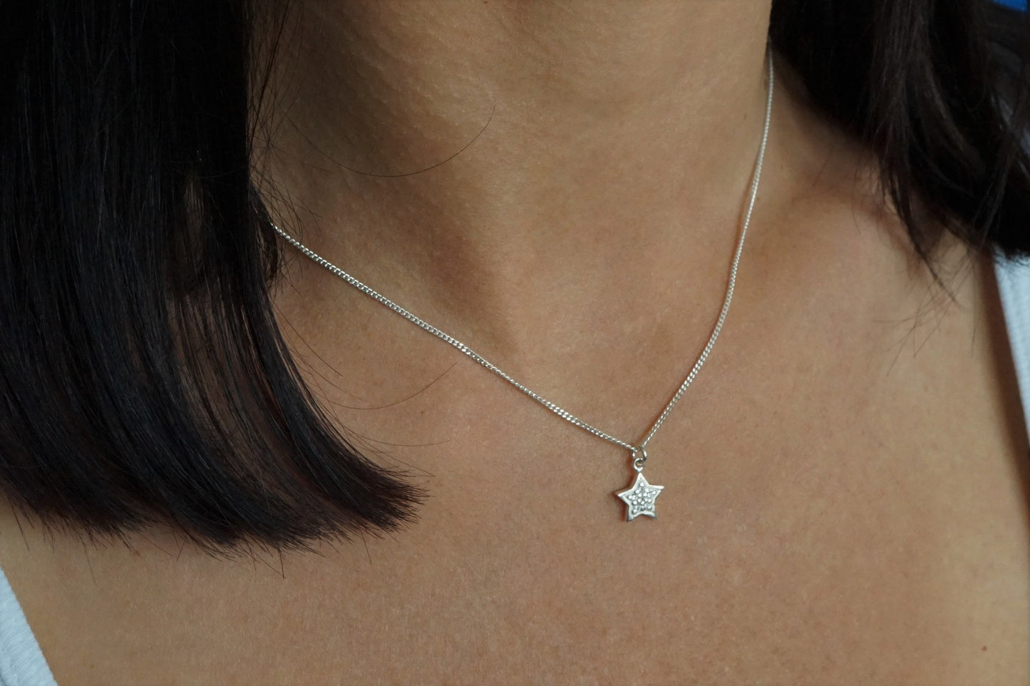 Sterling Silver Zirconia Earrings * Star jewellery * Heart gift