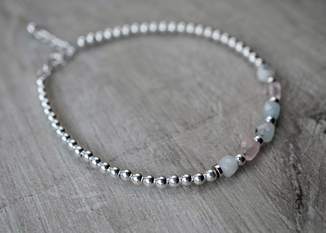 Fertility Bracelet * Sterling Silver Beaded Bracelet * Gift for her * Feminine