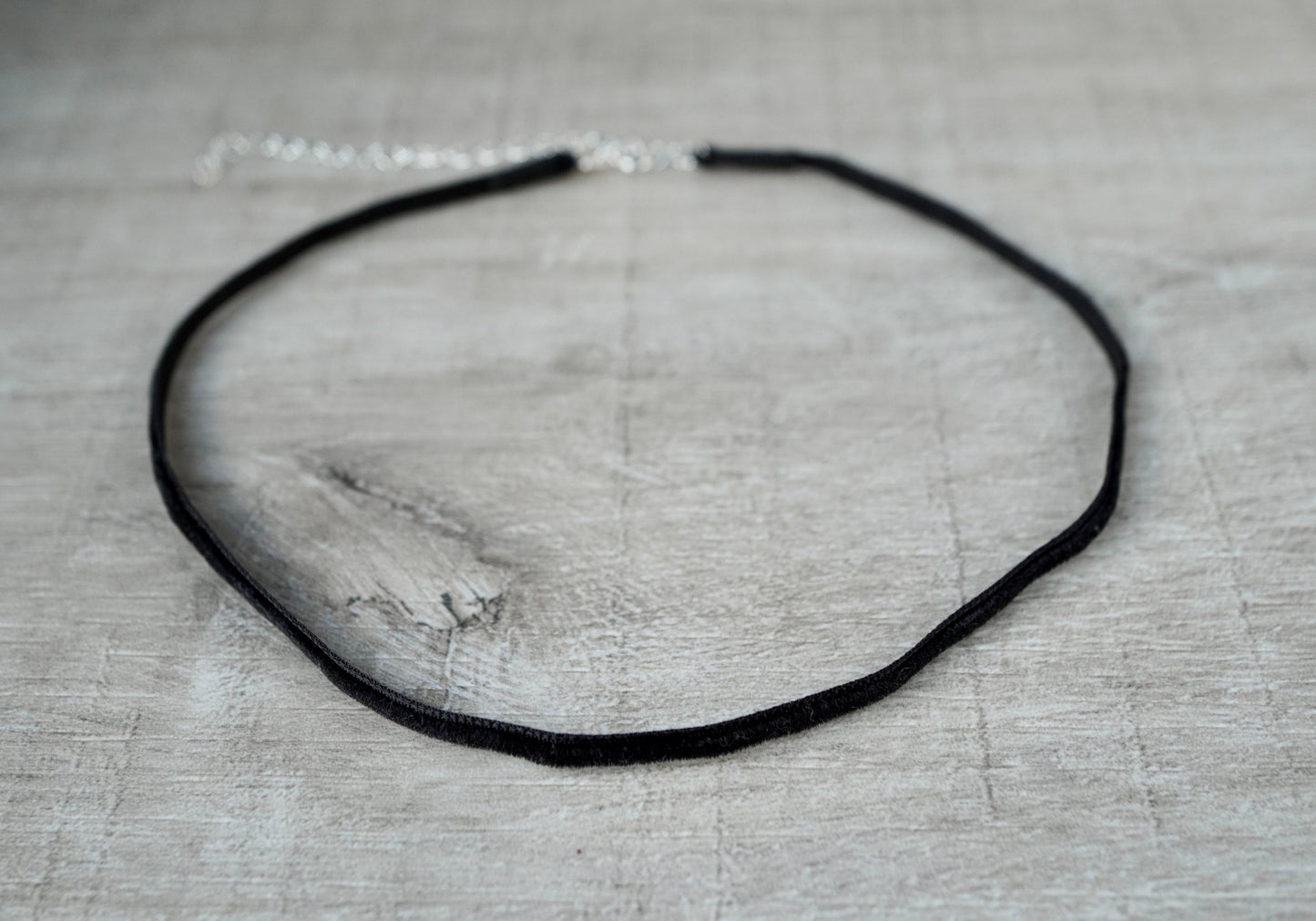 Black Velvet Choker * Black necklace *
