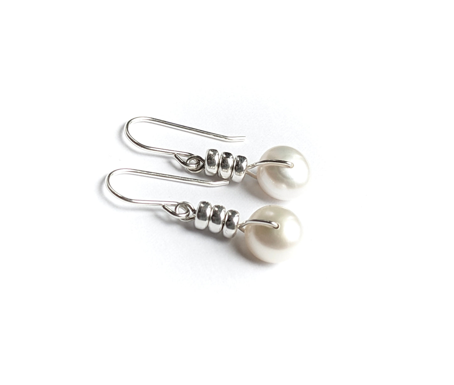 Sterling Silver Pearl Earrings * Pearl earrings * Gift for her