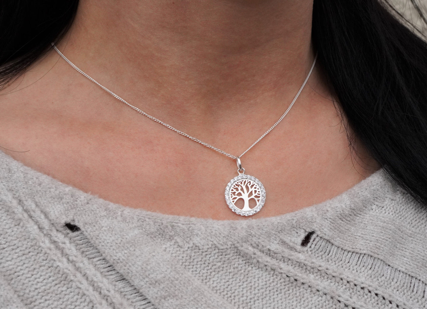 Sterling Silver Tree of Life Necklace * Gift for her * Bridesmaid Gift * Tree necklace