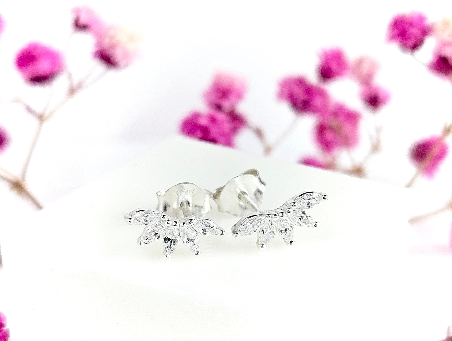 Golden Small Stud Sterling Silver * Feminine jewellery * Gold stud * Boho stud