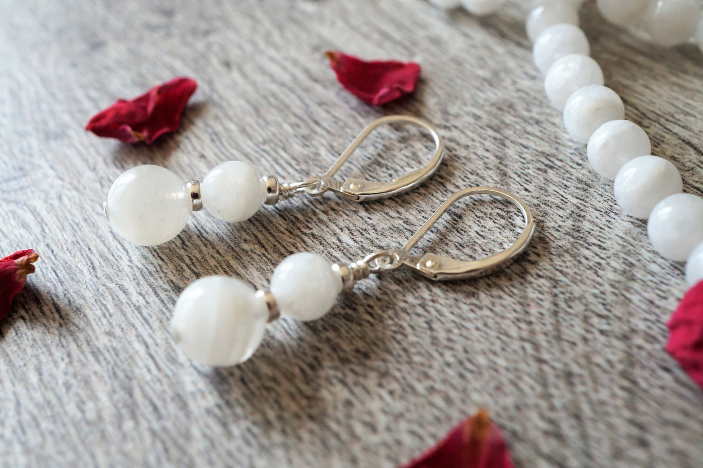 Moonstone Sterling Silver Earrings * June Birthstone Gift * Moonstone jewelry