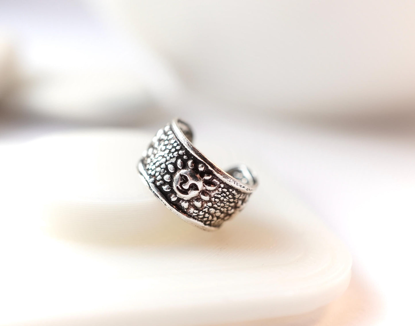 Sterling Silver Sun Ear Cuff *Sterling Silver * No hole Earrings