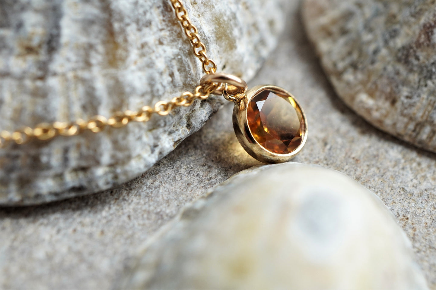 Garnet Gold Filled Necklace * January Birthstone * Dainty jewellery * Gift for her * Feminine