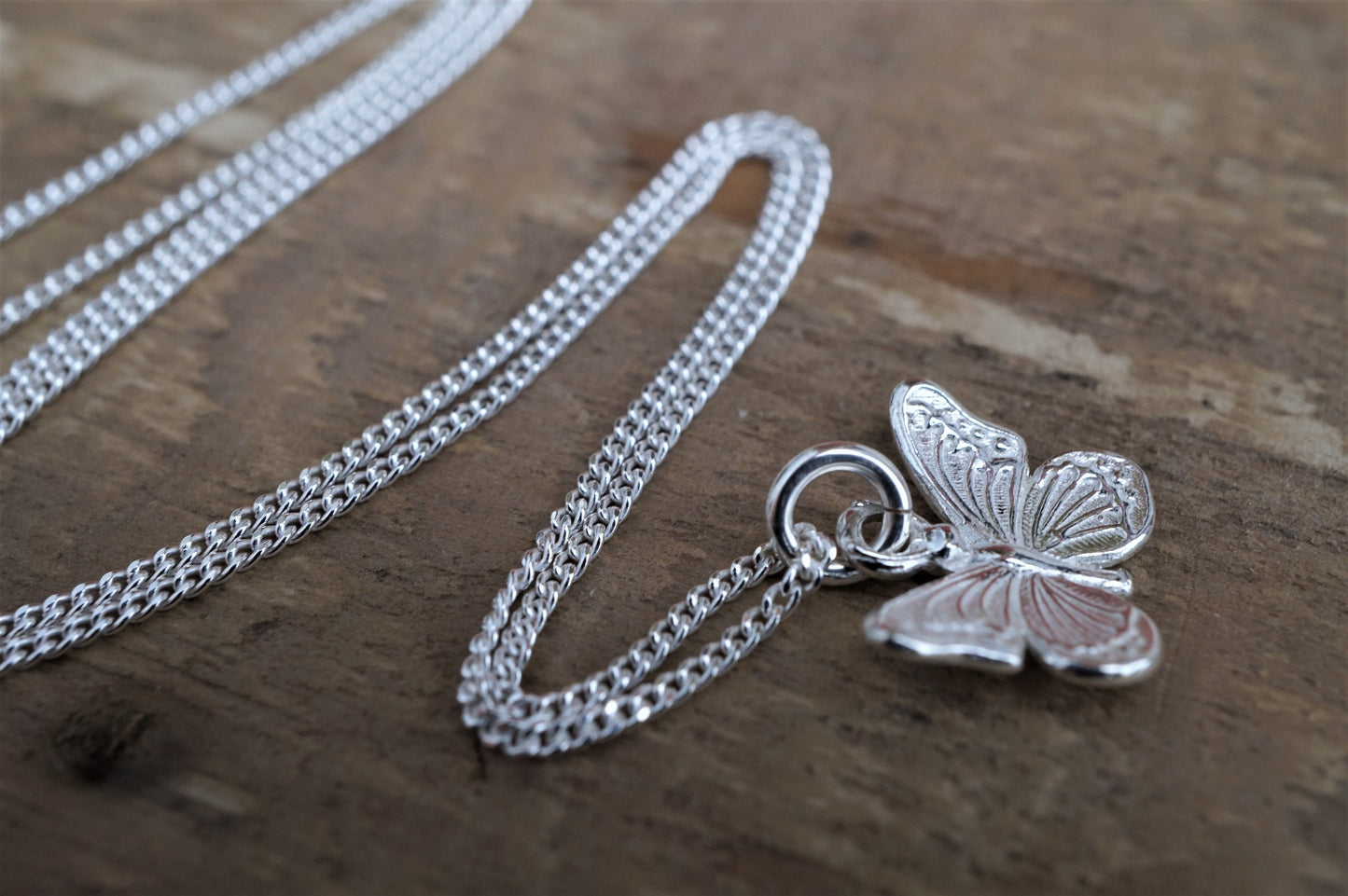 Cute Butterfly Sterling Silver Delicate Necklace * Butterfly jewellery *Silver butterfly