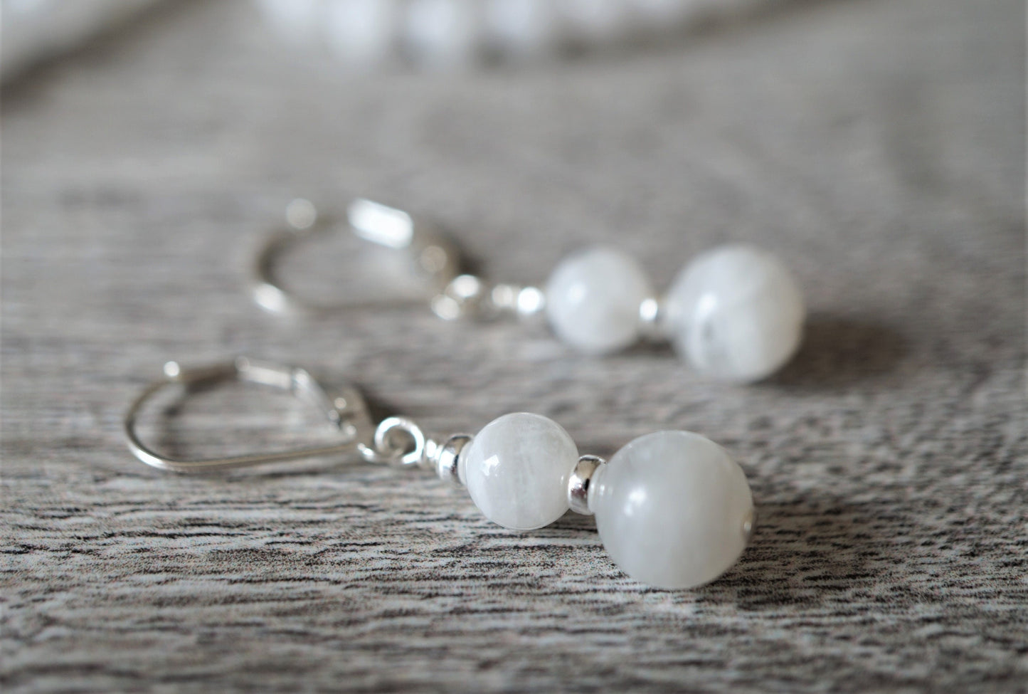 Moonstone Sterling Silver Earrings * June Birthstone Gift * Moonstone jewelry