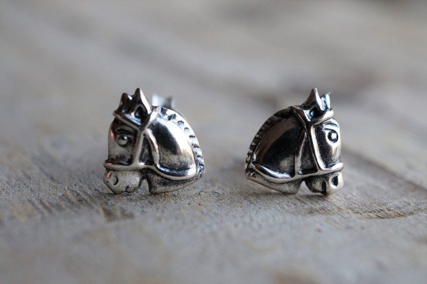 Sterling Silver Horse Stud Earrings * Stud earrings * Horse jewelry * Gift for Horse fan