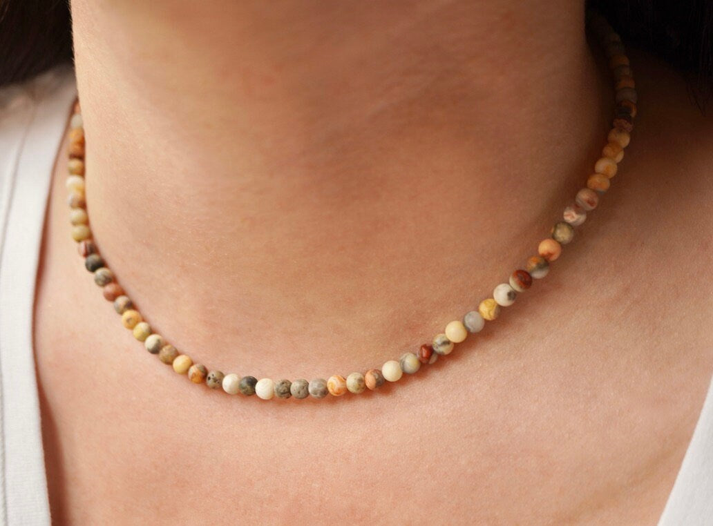 Agate Necklace * Earth colour necklace * Multicolour necklace * Layered necklace