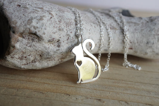 Cat Sterling Silver Necklace * Cat Fan * Gift for her