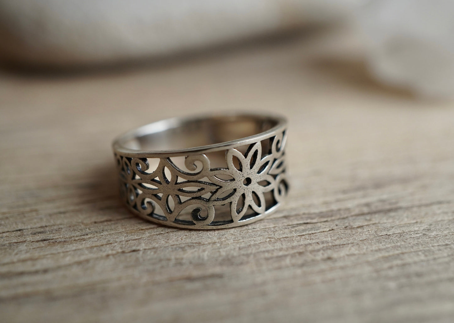 Sterling Silver Flower Ring * Boho ring * Chic * Gift for her