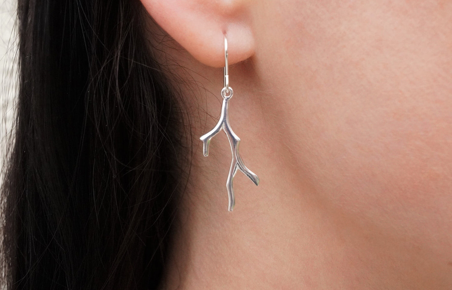 Sterling Silver Coral Necklace * Gift for her * Ocean jewellery