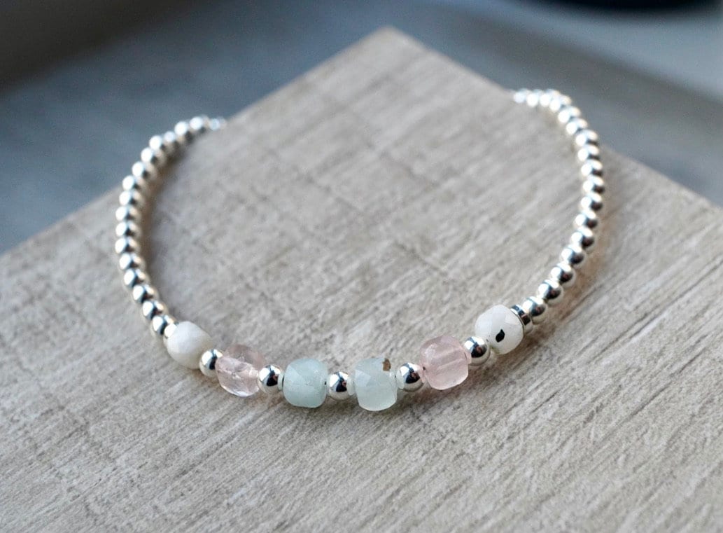 Fertility Bracelet * Sterling Silver Beaded Bracelet * Gift for her * Feminine