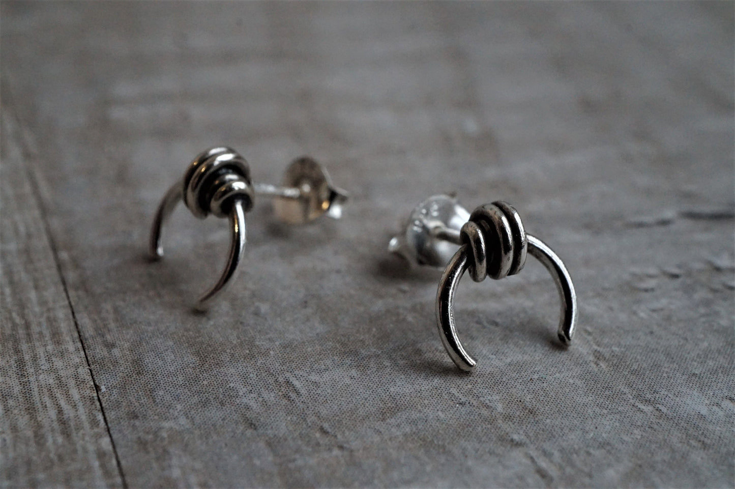 Knot Sterling Silver Stud Earring * Knot jewelry * Gift for her * Knot stud