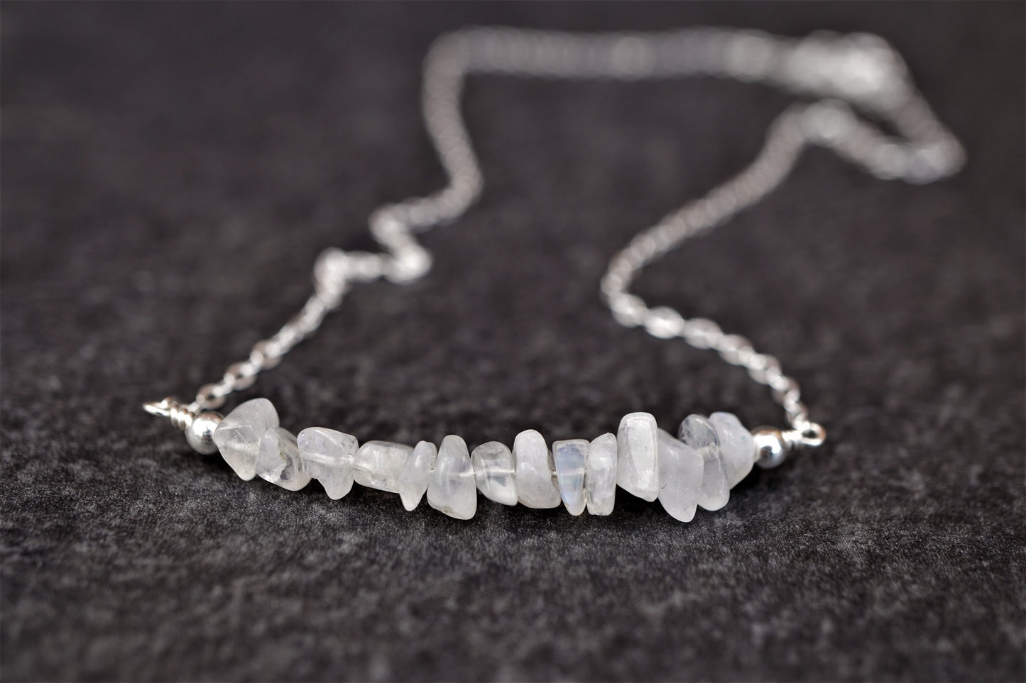 Moonstone June Gift Sterling Silver Necklace * Birthstone of June * Gift for her * Feminine