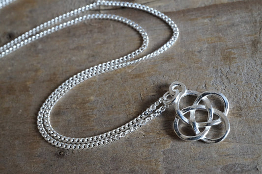 Celtic Knot Sterling Silver Necklace* Celtic Jewelry * Knot Necklace* Irish jewelry