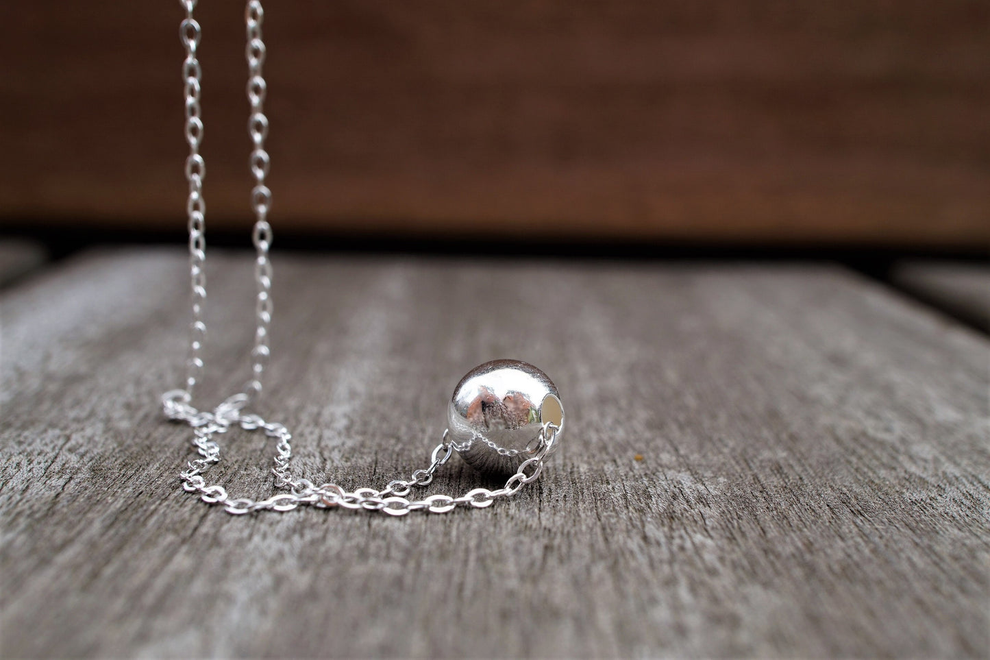 Sterling Silver Ball Necklace* Silver Jewelry* Dainty *Gift for her* Feminine* Ball choker necklace