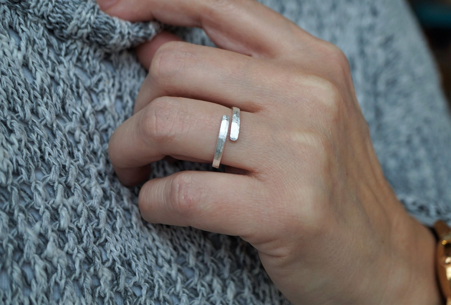 Sterling Silver Swirl Ring * Gift for her * Silver ring * Minimalist jewelry