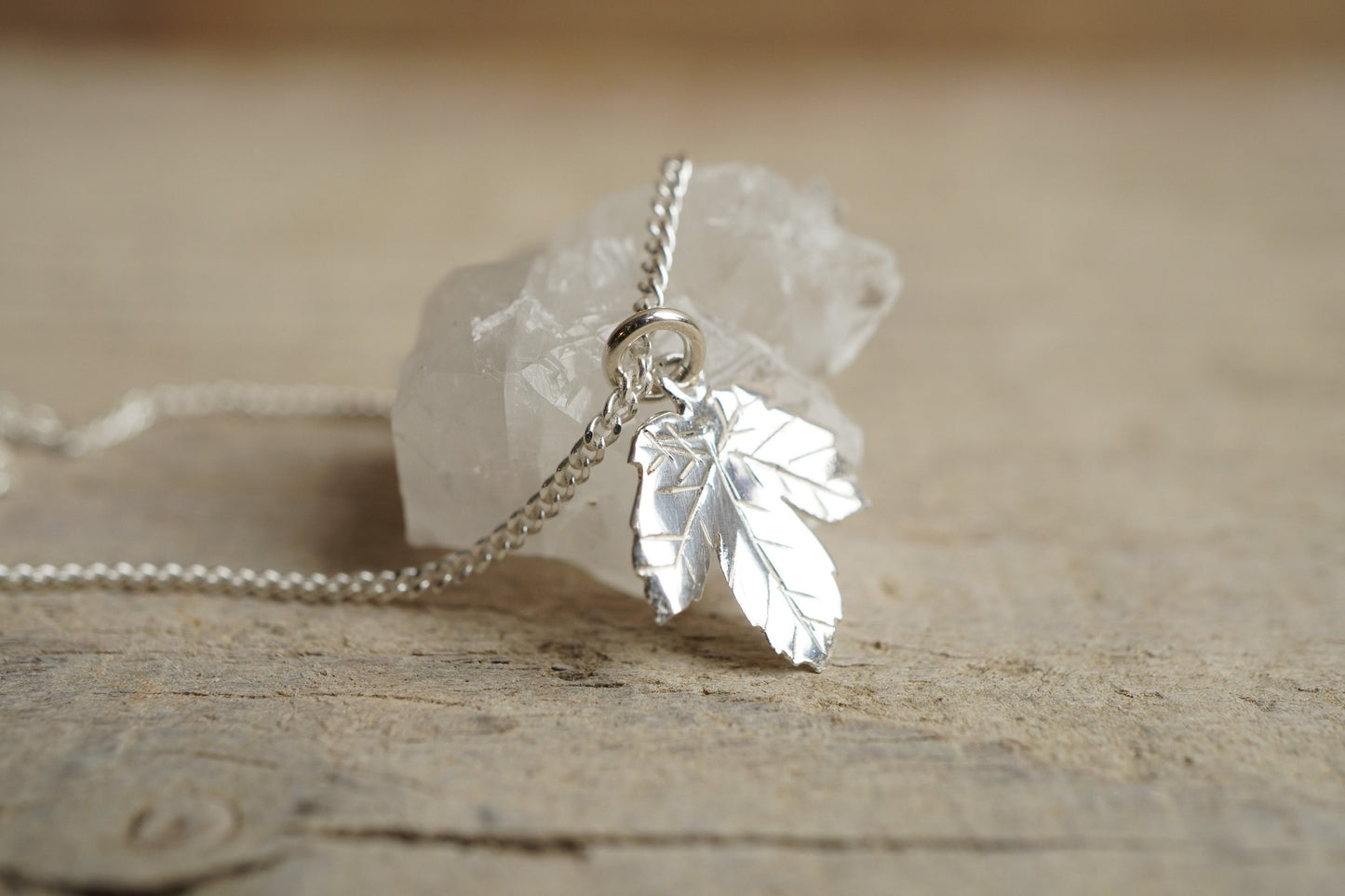 Sterling Silver Maple Leaf Necklace * Maple jewellery * Canada * Autumn * Leaf necklace