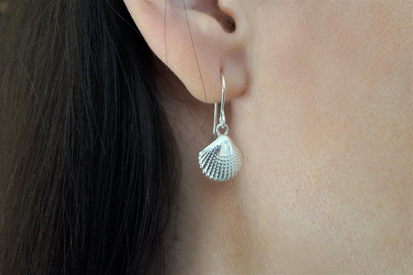 Sterling Silver Shell Earrings * Sea Jewelry * Summer jewelry * Nautical earrings * Beach jewellery
