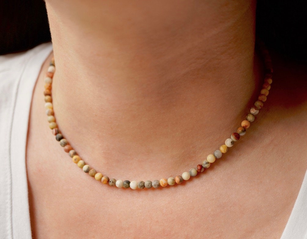 Agate Necklace * Earth colour necklace * Multicolour necklace * Layered necklace
