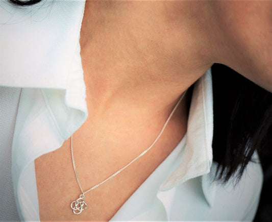Sterling Silver Celtic Knot Necklace * Celtic Jewelry * Knot necklace  * Irish jewelry