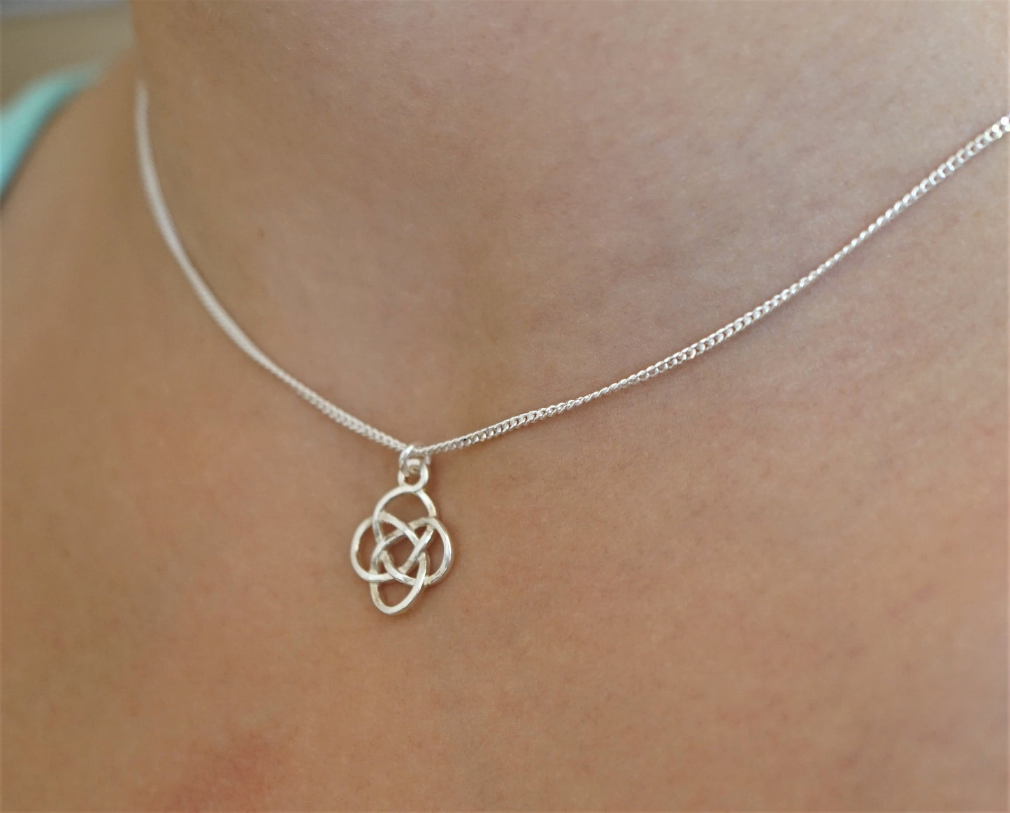 Celtic Knot Sterling Silver Necklace* Celtic Jewelry * Knot Necklace* Irish jewelry