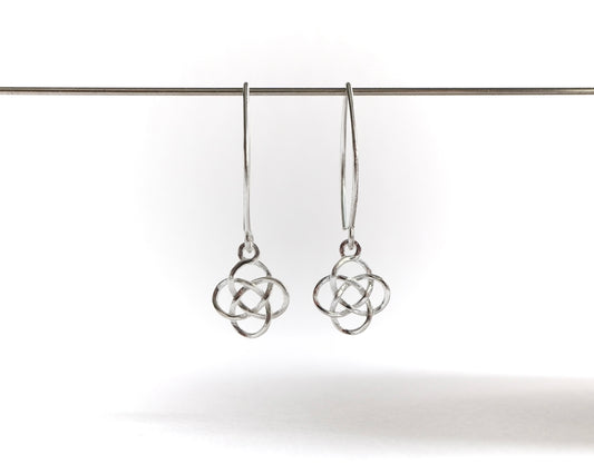 Sterling Silver Celtic Knot Long Earrings * Celtic Jewellery * Knot Earrings  * Irish jewelry