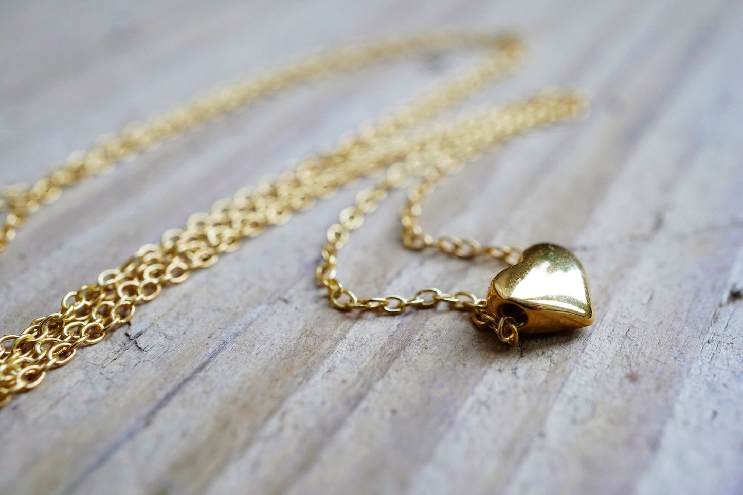 Tiny Heart Sterling Silver Delicate Necklace*  Dainty* Gift for her* Feminine* Love