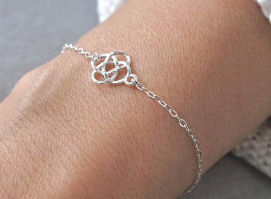 Sterling Silver Celtic Knot Bracelet * Celtic Jewelry * Dainty Bracelet *  Gift For Her