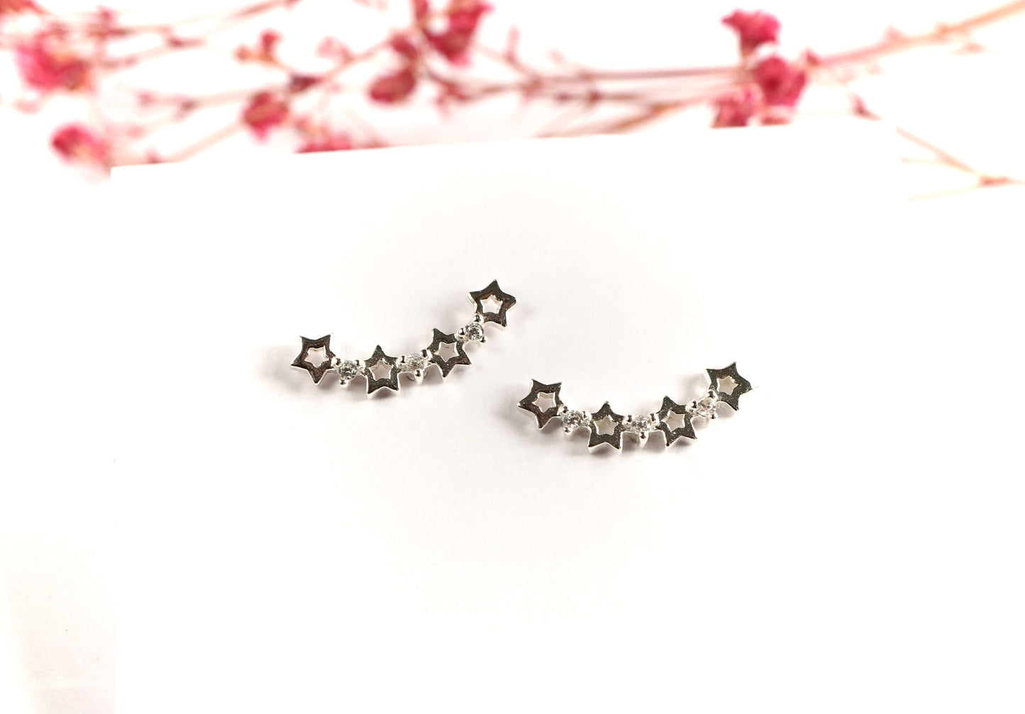 Small Stars Stud Earrings * Stud Earrings * Star earrings * Sterling Silver Stud