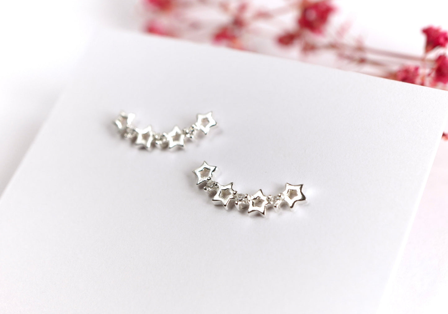 Small Stars Stud Earrings * Stud Earrings * Star earrings * Sterling Silver Stud