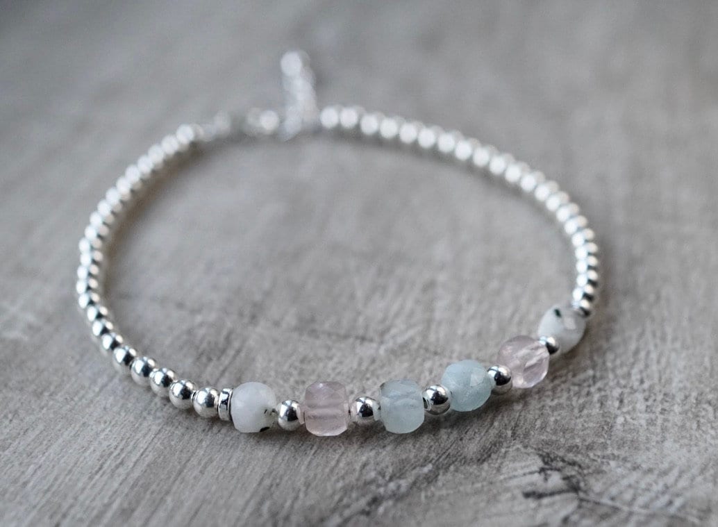 Fertility Bracelet * Sterling Silver Beaded Bracelet * Gift for her * Feminine