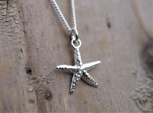 Starfish Sterling Silver Delicate Necklace * Summer jewelry * Nautical necklace * Beach jewellery