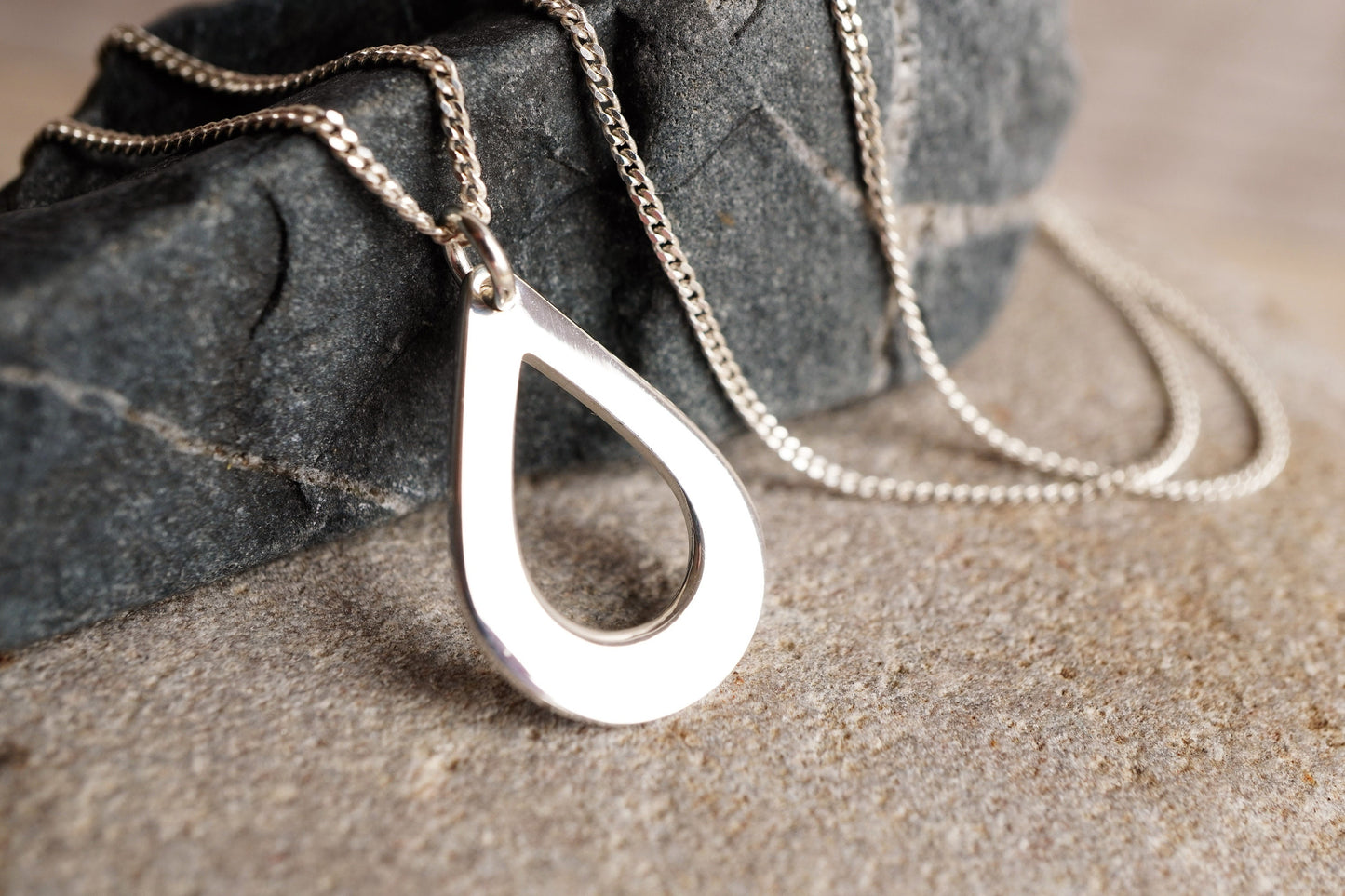 Sterling Silver Drop Delicate Necklace *Minimalist necklace * Gift for her * Feminine * Layered necklace