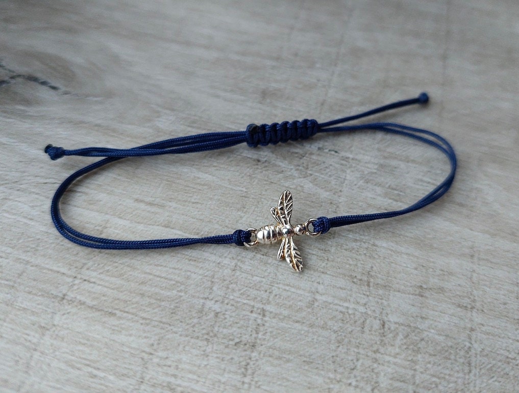 Bee Sterling Silver Dainty Bracelet * Layered Bracelet * Bee fan * HoneyBee * Gift for her