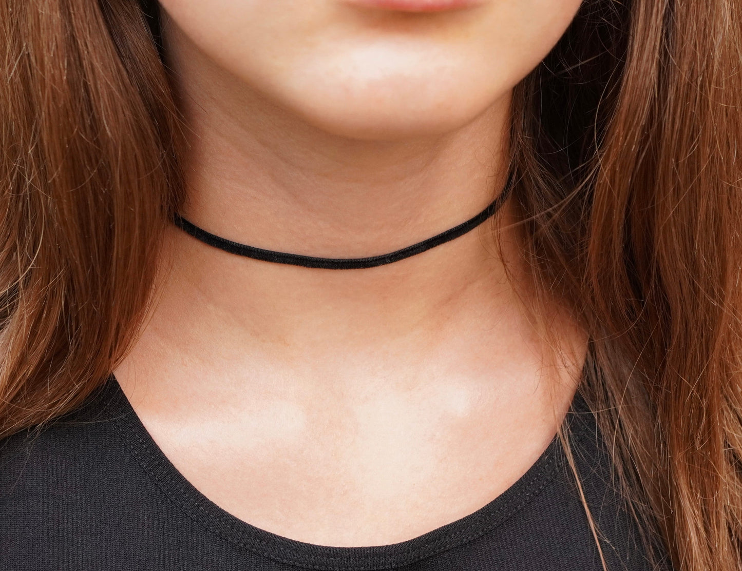 Black Velvet Choker * Black necklace *