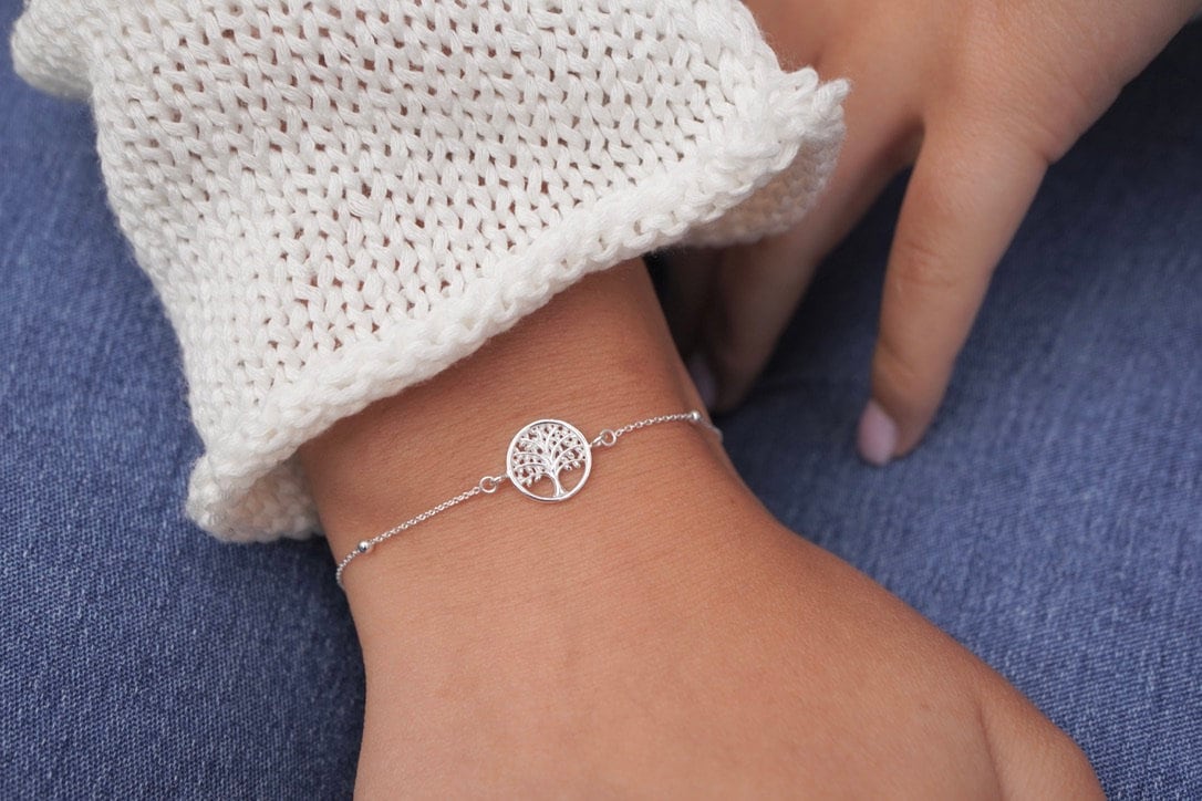 Dainty Tree of Life Sterling Silver Bracelet * Gift For Her *