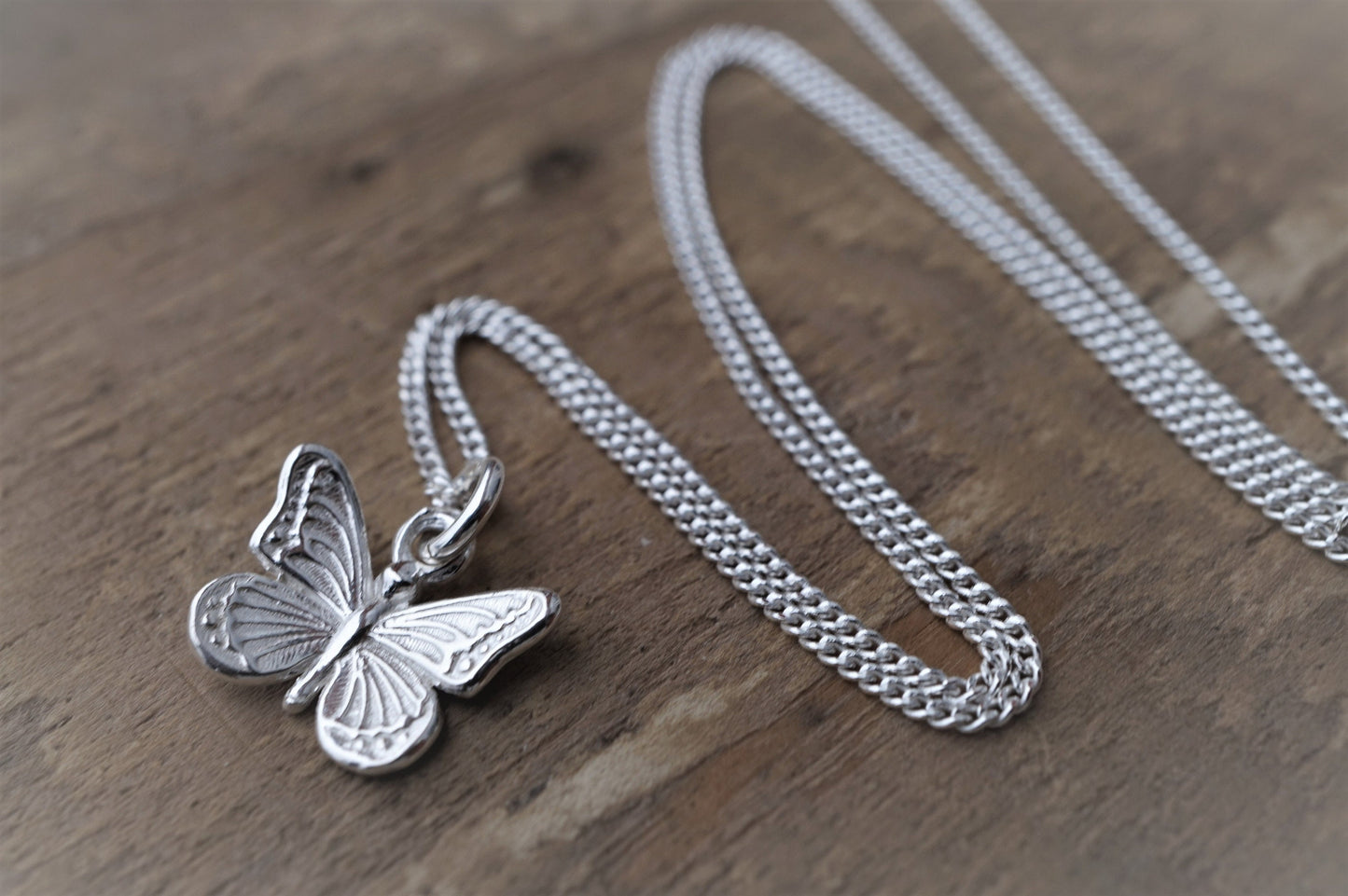 Cute Butterfly Sterling Silver Delicate Necklace * Butterfly jewellery *Silver butterfly