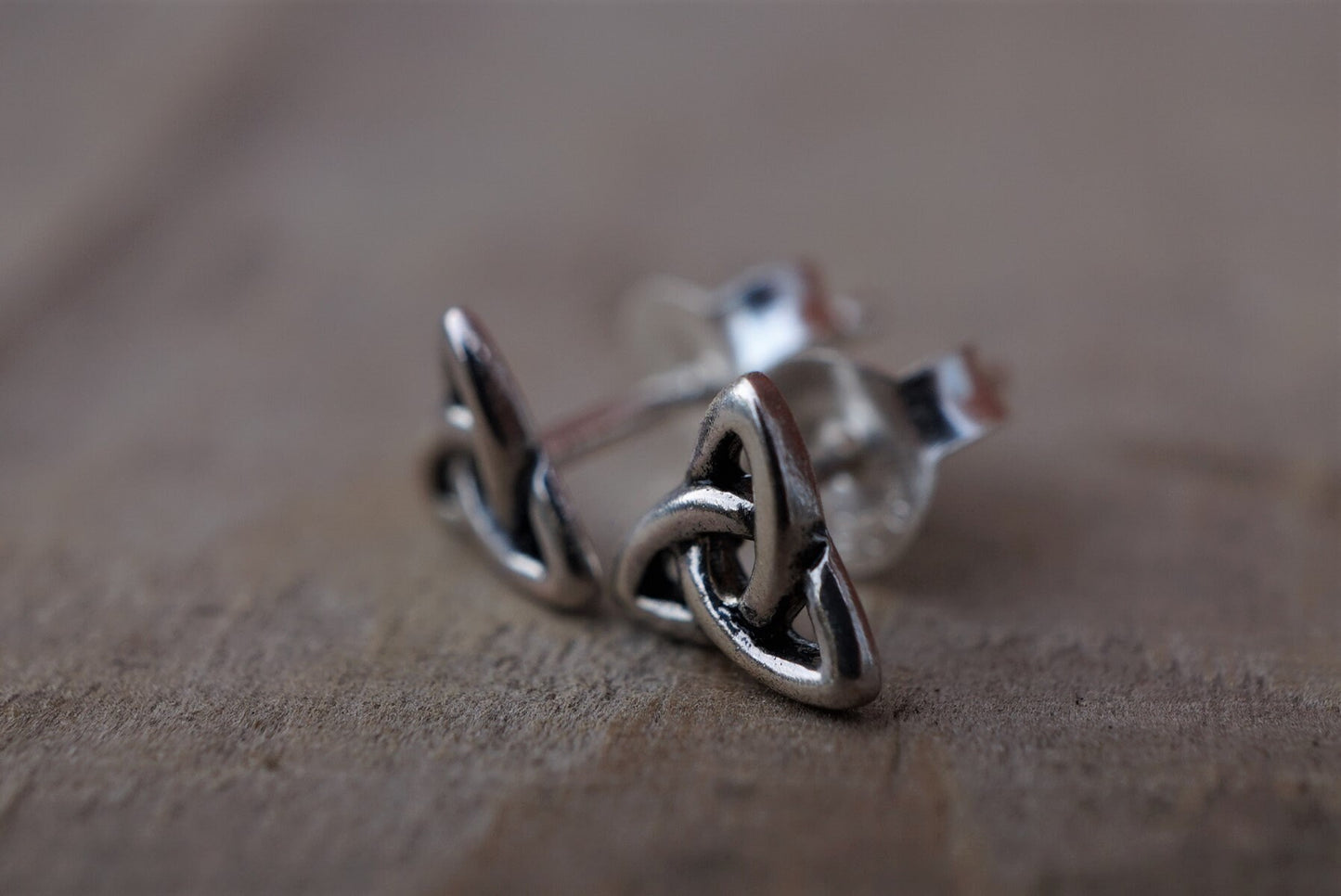 Sterling Silver Trinity Knot Stud Earrings * Celtic jewellery * Celtic Knot, Pagan, Viking earrings,