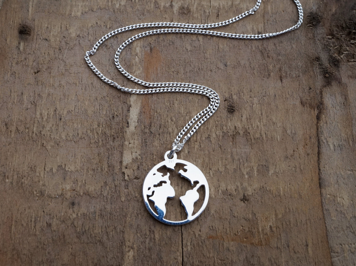 Sterling Silver Word Map Cord Bracelet * Travel fan * Map jewelry