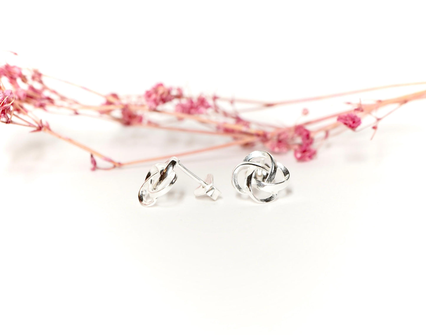 Sterling Silver Celtic Knot Stud * Celtic Jewelry * Knot Earrings *