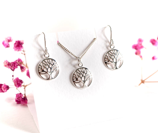 Sterling Silver Tree of Life Necklace * Gift for her * Bridesmaid Gift * Tree necklace