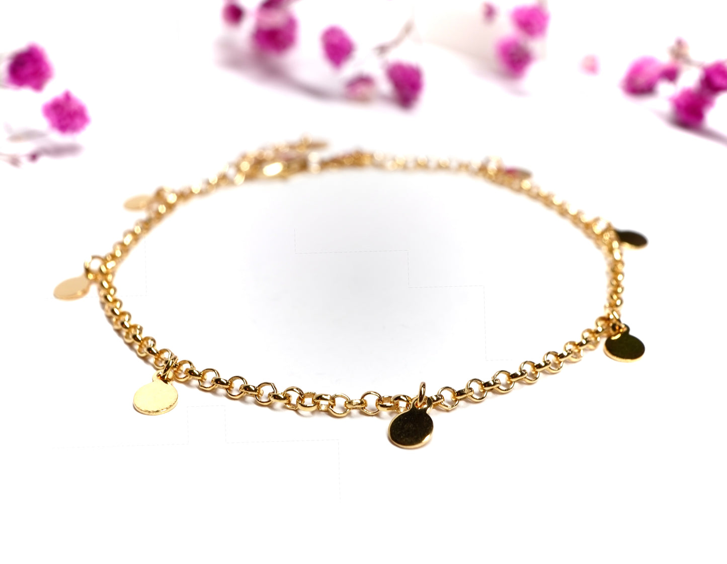 Gold Filled Disc Bracelet * Boho Bracelet