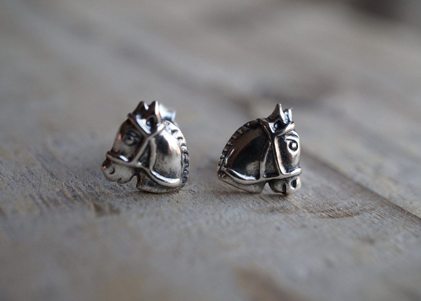 Sterling Silver Horse Stud Earrings * Stud earrings * Horse jewelry * Gift for Horse fan